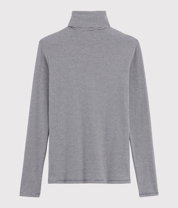 Unterziehpullover f&uuml;r Damen blau/weiss