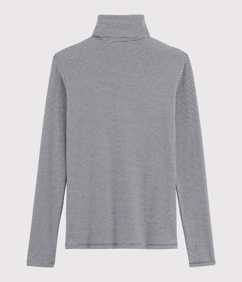 Unterziehpullover f&uuml;r Damen blau SMOKING/weiss MARSHMALLOW