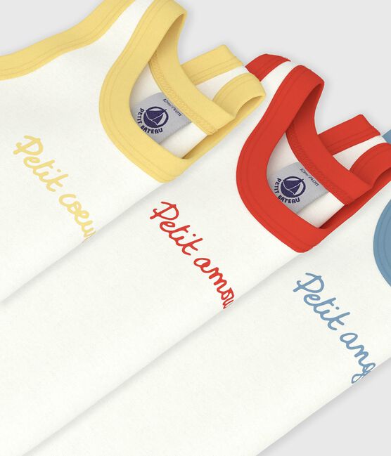 Set ärmellose Baby-Bodys aus einfarbiger Baumwolle variante 1