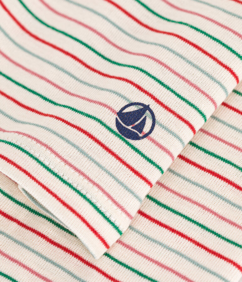 Damen-Rollkragenshirt L'Iconique aus Baumwolle naturfarben/vielfarbig