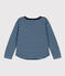 Langärmeliges T-Shirt aus Doppeljersey für Kinder/Jungen SMOKING/ AZUL
