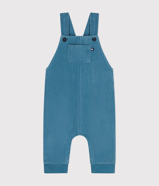 Lange Baby-Latzhose aus Cord blau POLOCHON