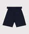 Kinder-Bermudashorts aus einfarbiger Baumwolle blau SMOKING