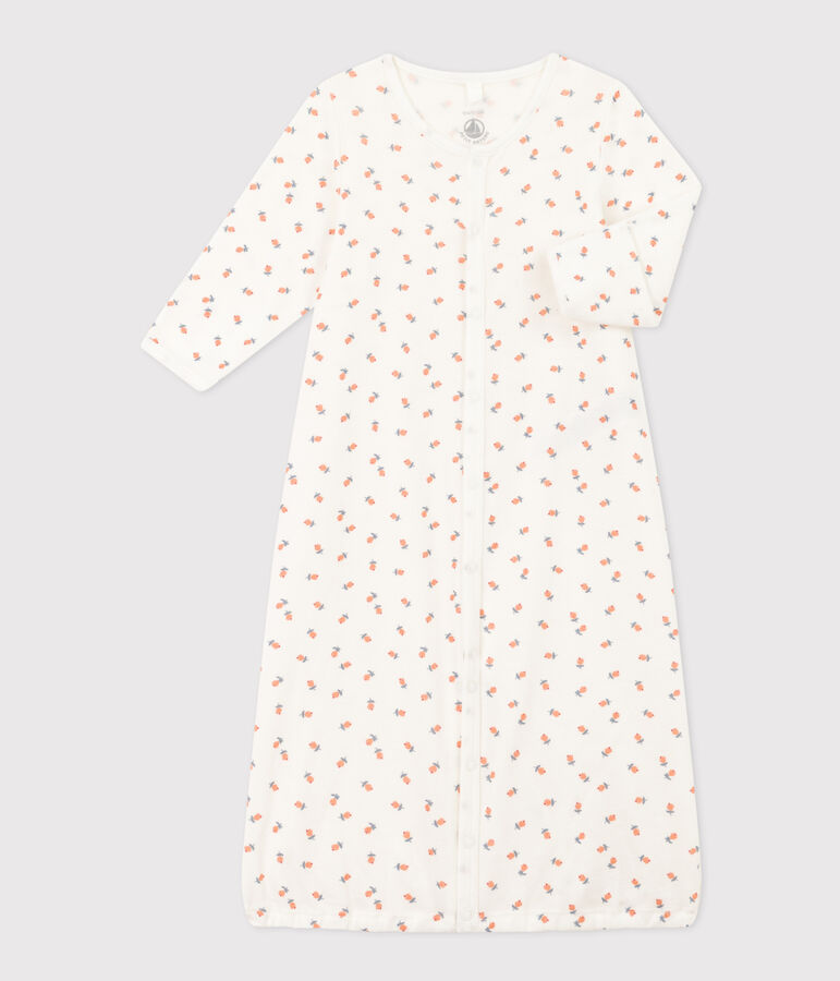 Bedruckter Kombi-Overall aus Baumwolle weiss MARSHMALLOW/weiss MULTICO