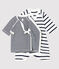 Set mit Kimono Body und Babyjäckchen aus Rippstrick variante 1
