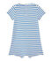 Kurzer Baby-Jungen-Einteiler mit Marinestreifen weiss FETA/blau PERSE