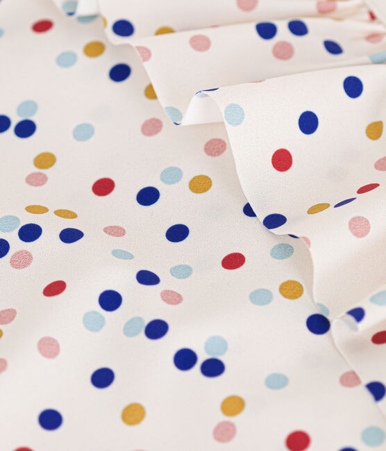 Kinder- Badeanzug mit Printmotiv für Mädchen weiss MARSHMALLOW/weiss MULTICO