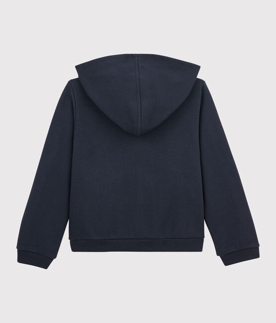 Kinder-Kapuzensweatshirt aus Molton für Mädchen blau SMOKING