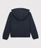 Kinder-Kapuzensweatshirt aus Molton für Mädchen blau SMOKING