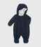 Baby-Schneeanzug aus Mikrofaser Mädchen/Jungen blau ABYSSE