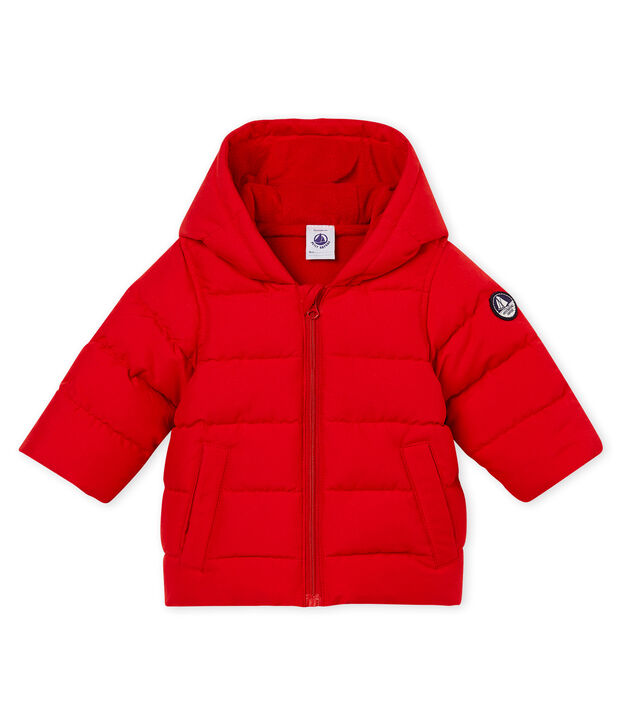 Baby Jungen Winterjacke aus Mikrofaser rot