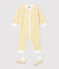 Baby-Schlaf-Set aus kuschelig weichem Frottee mit Blumenmuster OCRE/ ECUME2
