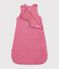 Baby-Schlafsack aus einfarbigem Bouclette-Samt TOG-Wert 3 rosa