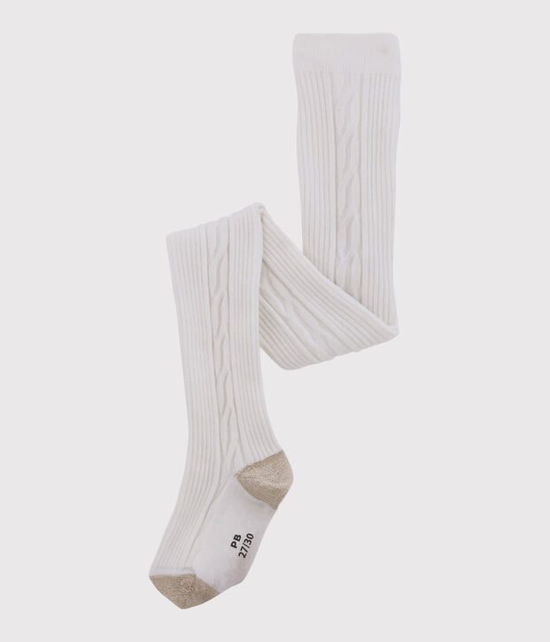 Warme Kinderstrumpfhose M&auml;dchen weiss