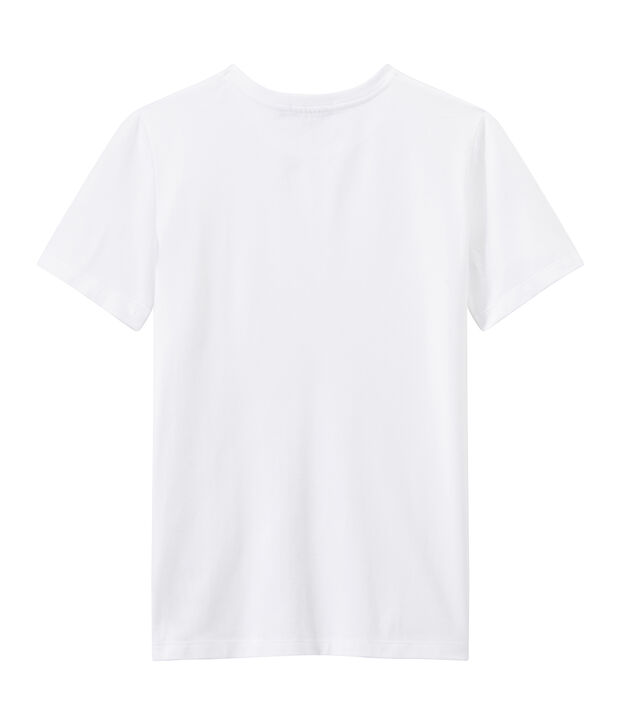 Gestreiftes Damen-T-Shirt aus leichtem Jersey &bdquo;INDISPENSABLE&ldquo; weiss