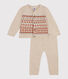 Baby-Set aus Jacquard-Strick