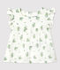 Kurzärmelige Baby-Bluse aus Bio-Musselin-Stoff mit Blumenmuster