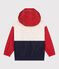 Kinder-Regenjacke mit abnehmbarer Kapuze weiss AVALANCHE/ MULTICO
