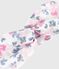 Baby-Stirnband aus Popeline mit Blumenmuster rosa CHARME/weiss MULTICO
