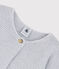 Baby-Cardigan aus Bio-Baumwollstrick grau POUSSIERE CHINE