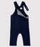 Lange Baby-Latzhose aus Molton für Jungen blau SMOKING