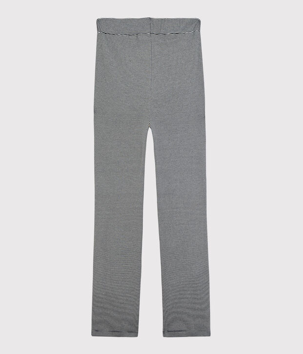 Damenhose aus BIO-Baumwolle blau/weiss