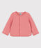 Baby-Cardigan aus gestepptem Doppeljersey rosa PAPAYE