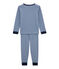 Jungen Schlafanzug blau LIMOGES/weiss MARSHMALLOW