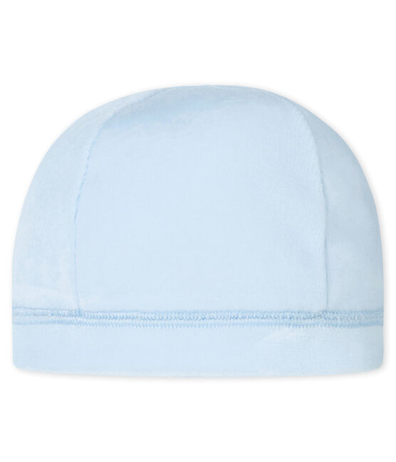 Unisex Baby Mütze aus Nicki für Neugeborene blau FRAICHEUR