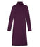 Gestreiftes Damen-Kleid mit Rollkragen aus ultra-leichter Baumwolle rot CLAFOUTI/blau MEDIEVAL