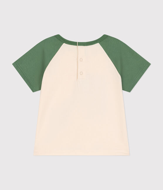 Kurzärmeliges Baby-T-Shirt aus feinem Jersey AVALANCHE/ PALMERAIE