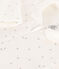 Strampler aus Nicki mit Sternenmuster weiss MARSHMALLOW/grau GRIS