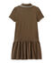 Dieses Mädchen-Kurzarmkleid braun SHITAKE