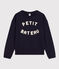 Damen-Sweatshirt aus Molton blau SMOKING