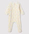 Baby-Strampler aus Bio-Baumwolle mit floralem Muster für Mädchen weiss MARSHMALLOW/weiss MULTICO