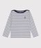 ikonisch Streifenshirt Marini&egrave;re f&uuml;r Kinder aus fester Baumwollstoff weiss/blau
