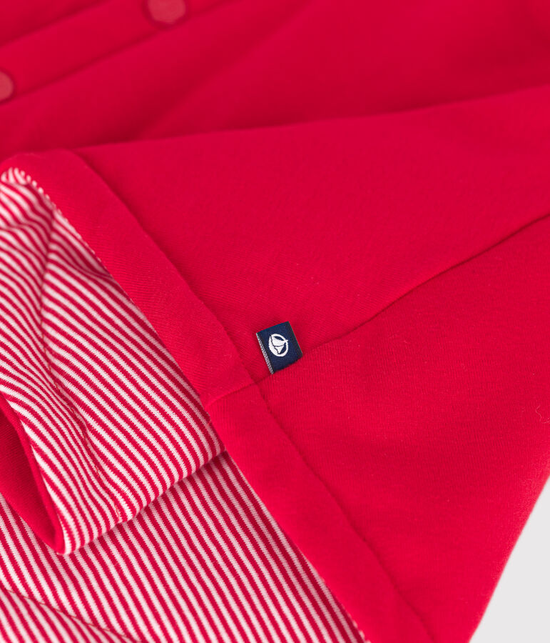 Baby-Cape aus Baumwolle rot