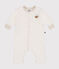 Langer Baby-Overall aus weichem und warmen Molton beige MONTELIMAR CHINE