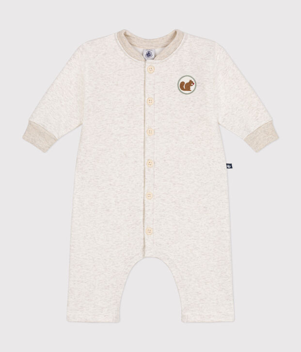 Langer Baby-Overall aus weichem und warmen Molton MONTELIMAR CHINE