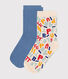 2er-Set Kinder-Socken aus Petit Bateau-Baumwolle