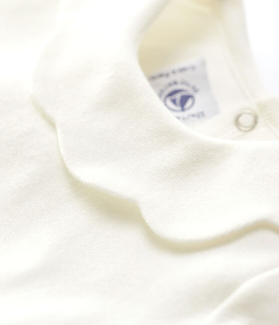 Baby-Bluse aus Baumwolle. weiss MARSHMALLOW