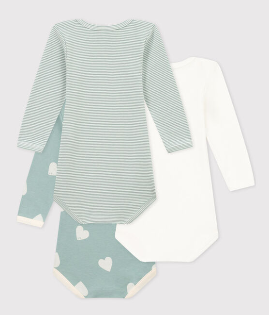 3er-Set langärmelige Baby-Bodys mit Herzmotiv Baumwolle variante 1