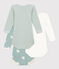 3er-Set langärmelige Baby-Bodys mit Herzmotiv Baumwolle variante 1