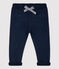 Baby-Hose aus Molton. blau SMOKING