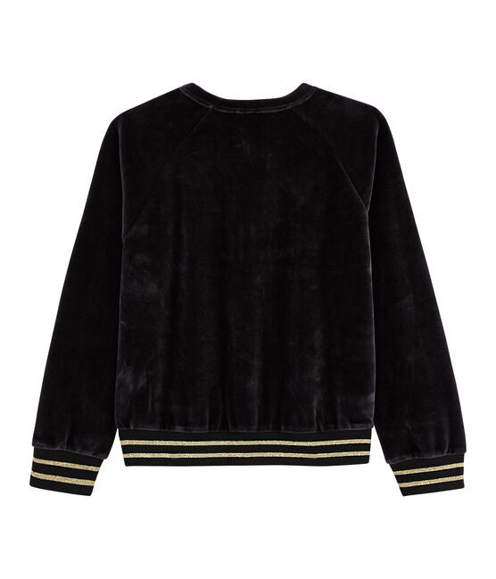 Kinder-Cardigan Mädchen schwarz NOIR
