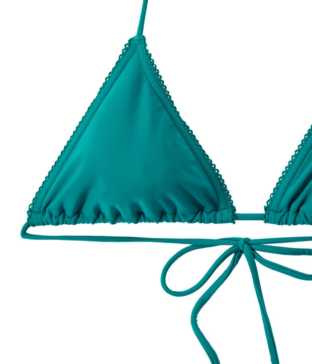 Einfarbiger Damen Bikini gr&uuml;n