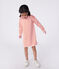 Langärmeliges Kinder-Kleid aus Baumwolle mit Streifen rosa FLEUR/ SPICY