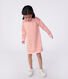 Langärmeliges Kinder-Kleid aus Baumwolle mit Streifen