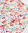 Baby-Kurzoverall aus Baumwolle mit Blumenmuster weiss/vielfarbig