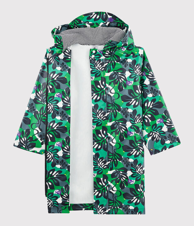 Kinder-Regenjacke f&uuml;r Jungen weiss/vielfarbig